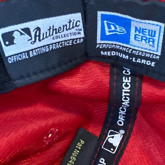 Boston Red Sox Fitted Official Batting Practice Cap Hat New Era Medium Large - Picture 6 of 7